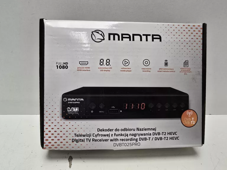 DEKODER DVBT-2 MANTA DVBT025PRO