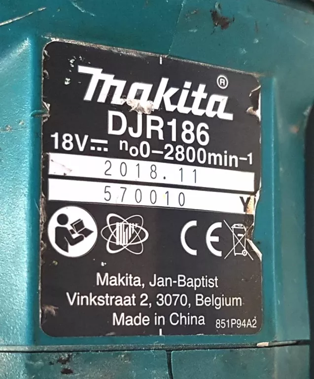PIŁA SZABLASTA AKUMULATOROWA MAKITA DJR186