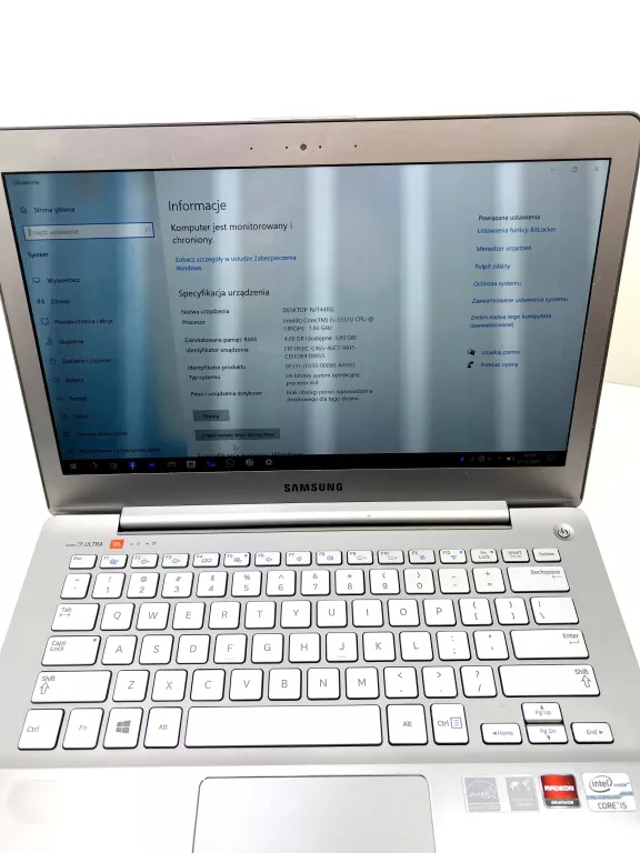 LAPTOP SAMSUNG NP730U3E I5 4/128GB OPIS**