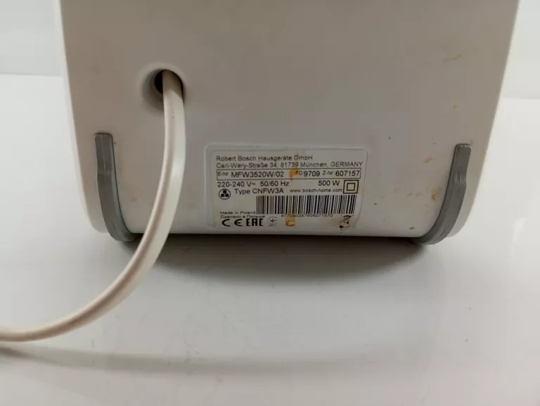 MASZYNKA DO MIĘSA BOSCH MFW3520W COMPACTPOWER 500W