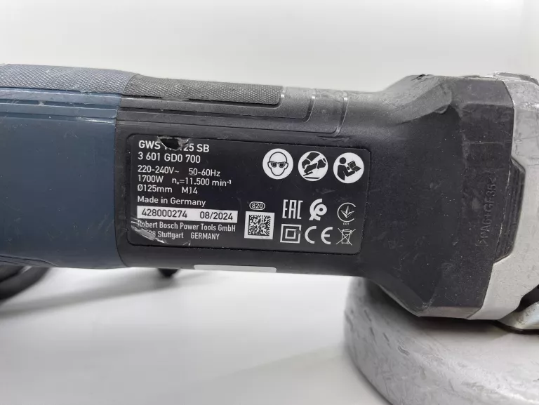 SZLIFIERKA KĄTOWA BOSCH PROFESSIONAL GWS 17-125 SB
