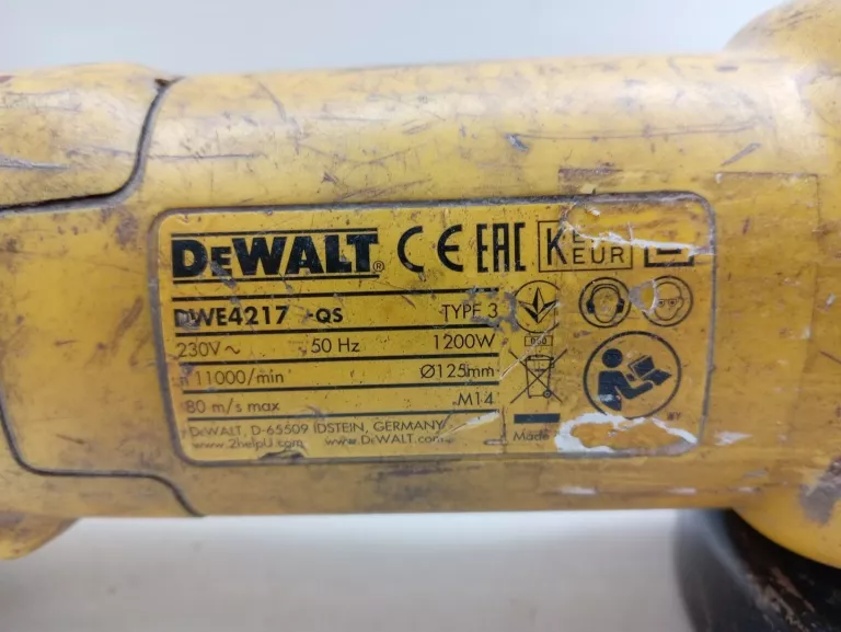 SZLIFIERKA KĄTOWA DEWALT DWE 4217 B/N