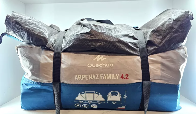 NAMIOT KEMPINGOWY QUECHUA ARPENAZ 4.2 4-OSOBOWY, 2 SYPIALNIE