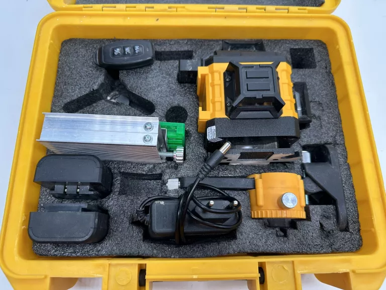 POZIOMICA LASEROWA 360° LASER KRZYŻOWY 4D ZESTAW PUD
