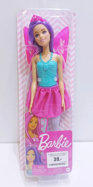 BARBIE LALKA WRÓŻKA DREAMTOPIA GXD59 FIOLETOWE WŁOSY