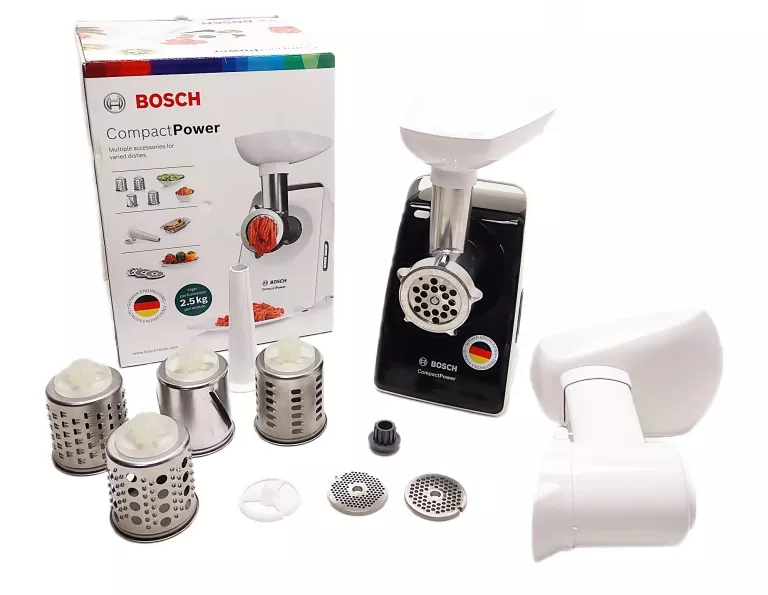 MASZYNKA DO MIĘSA BOSCH MFW3X14B COMPACTPOWER 2000W KOMPLET
