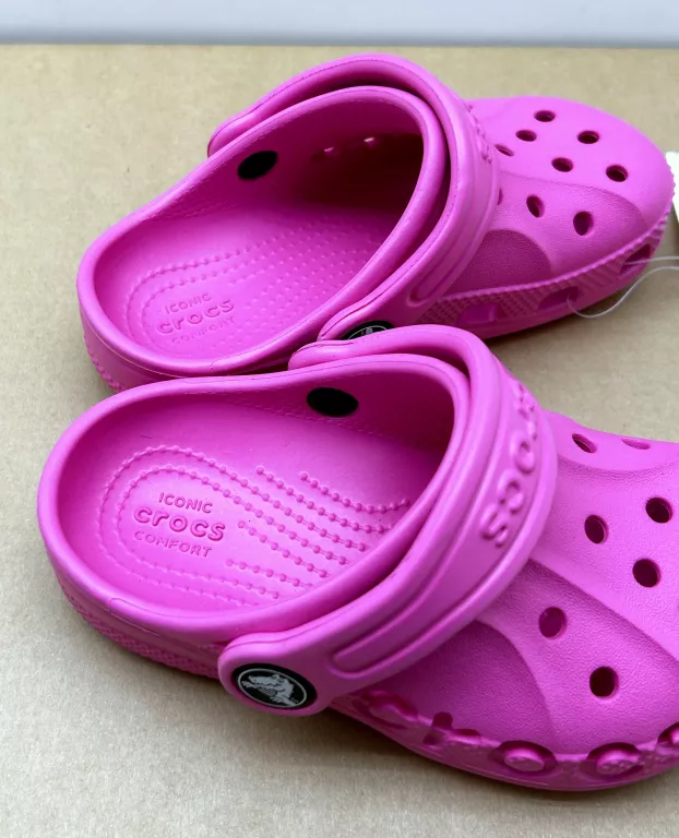 DZIECIĘCE BUTY CHODAKI CROCS BAYA CLOG T R.24-25 RÓŻOWE