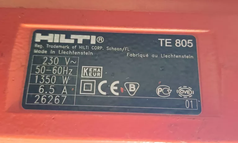 MŁOT WYBURZENIOWY UDAROWY HILTI TE 805