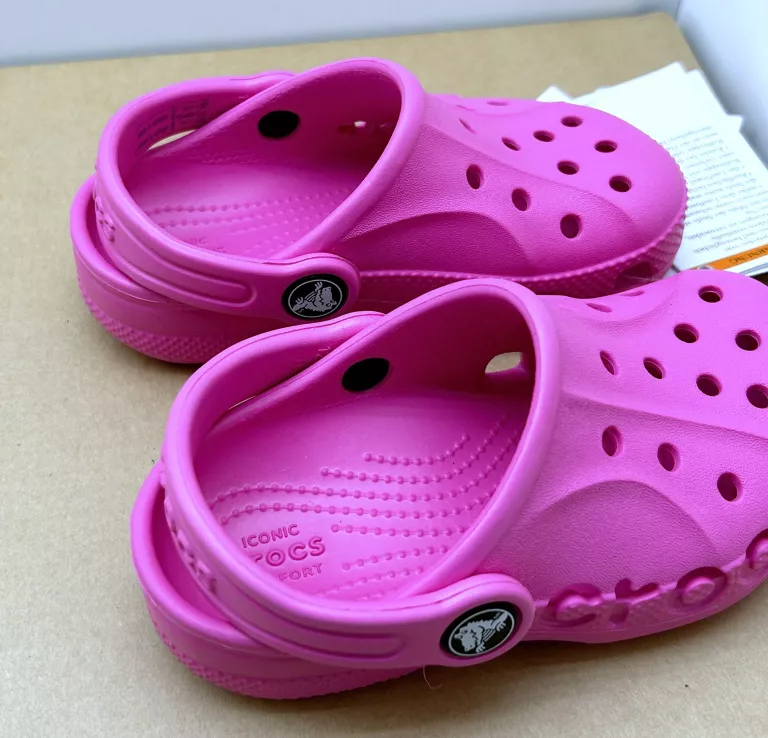 DZIECIĘCE BUTY CHODAKI CROCS BAYA CLOG T R.24-25 RÓŻOWE