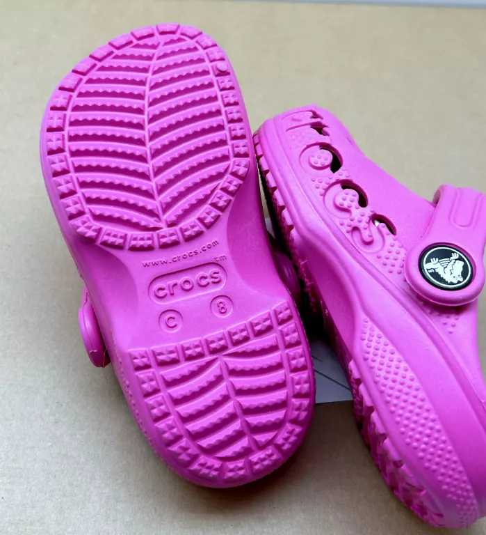 DZIECIĘCE BUTY CHODAKI CROCS BAYA CLOG T R.24-25 RÓŻOWE