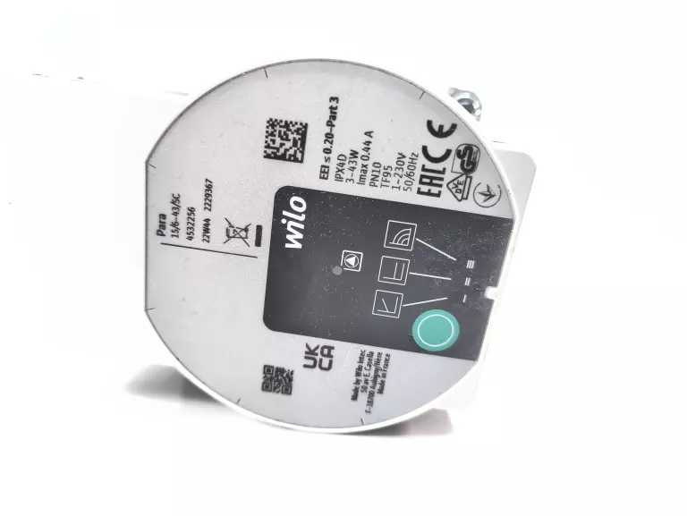 POMPA ELEKTRONICZNA ENERGOOSZCZĘDNA OBIEGOWA C.O WILO PARA 25/60 180 3-43W