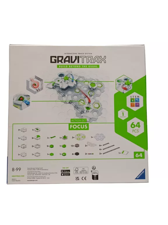 GRAVITRAX ZESTAW STARTOWY TOR KULEK RAVENSBURGER 268122 ACTION-SET FOCUS