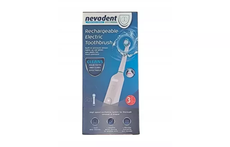 NEVADENT ELEKTRYCZNA OSCYLACYJNA SZCZOTECZKA DO ZĘBÓW BIAŁA