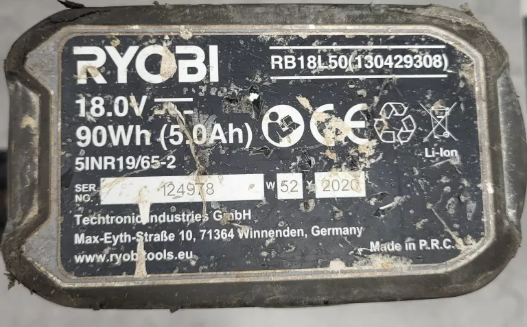 PISTOLET DO SILIKONU RYOBI RCG18 + AKU