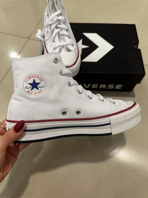 CONVERSE CTAS EVA LIFT HI BIAŁE TRAMPKI 37.5
