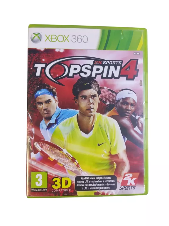 TOP SPIN 4 XBOX 360