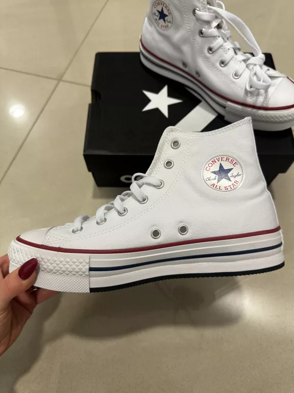 CONVERSE CTAS EVA LIFT HI BIAŁE TRAMPKI 37.5