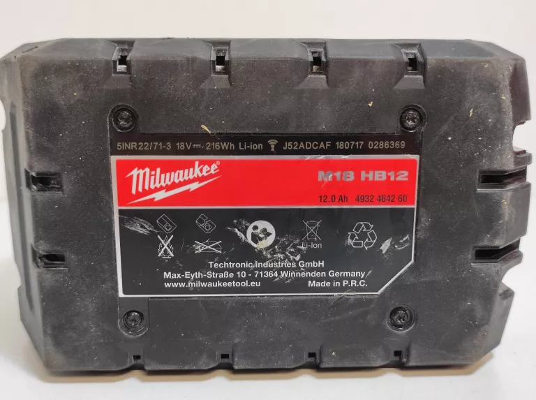 AKUMULATOR MILWAUKEE 12AH M18 OKAZJA!