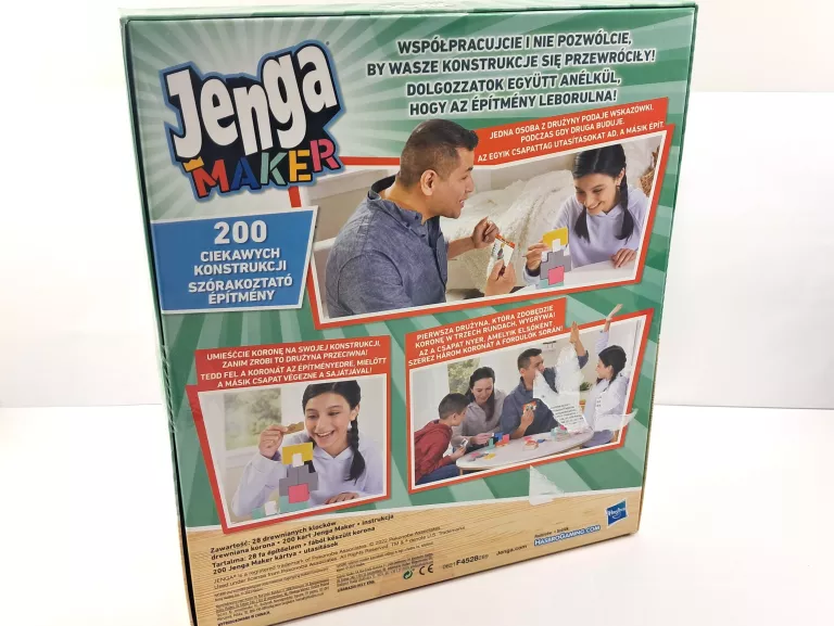 GRA ZRĘCZNOŚCIOWA JENGA MAKER HASBRO IDEAŁ NA PREZENT