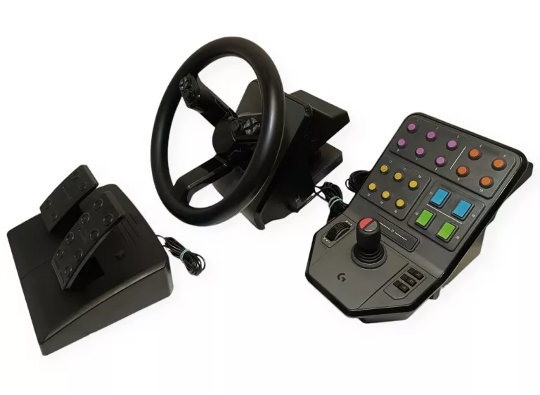 KIEROWNICA LOGITECH G SAITEK J-U007 FARMING + PANEL + PEDAŁY