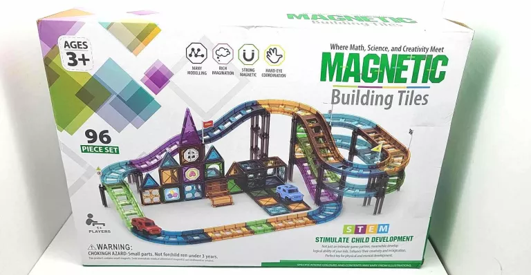 KOLEJKA MAGNETYCZNA MAGNETIC BUILDING TILES 96
