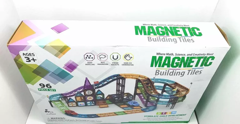 KOLEJKA MAGNETYCZNA MAGNETIC BUILDING TILES 96