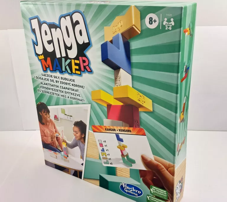 GRA ZRĘCZNOŚCIOWA JENGA MAKER HASBRO IDEAŁ NA PREZENT