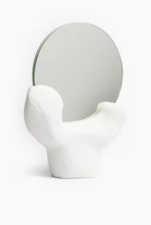 LUSTRO W KAMIONKOWEJ OPRAWIE H&M HOME