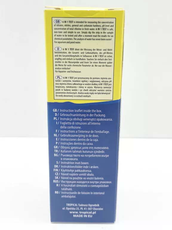 TROPICAL TEST PASKOWY 50 SZTUK 6W1