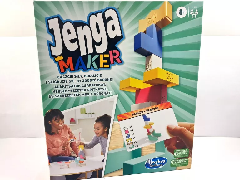 GRA ZRĘCZNOŚCIOWA JENGA MAKER HASBRO IDEAŁ NA PREZENT