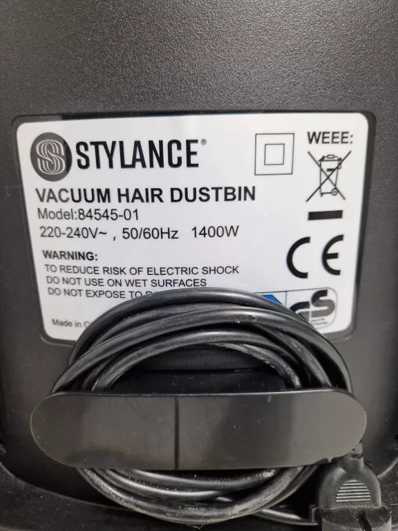 ODKURZACZ FRYZJERSKI STYLANCE BM818 1400W STOJĄCY STAN DB