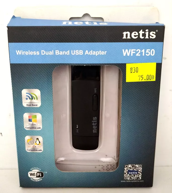 BEZPRZEWODOWA KARTA SIECIOWA USB N/G/B/A NETIS WF2150