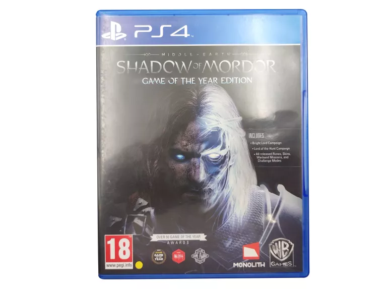GRA PLAYSTATION 4 MIDDLE EARTH SHADOW OF MORDOR