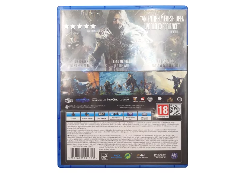 GRA PLAYSTATION 4 MIDDLE EARTH SHADOW OF MORDOR