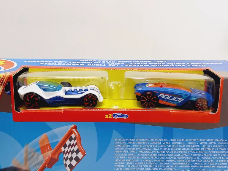 HOT WHEELS TOR ZESTAW PODWÓJNY ZJAZD 2 AUTKA DNN81