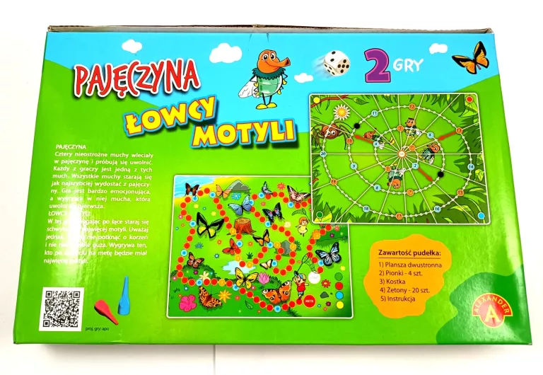GRA PLANSZOWA PAJĘCZYNA I ŁOWCY MOTYLI
