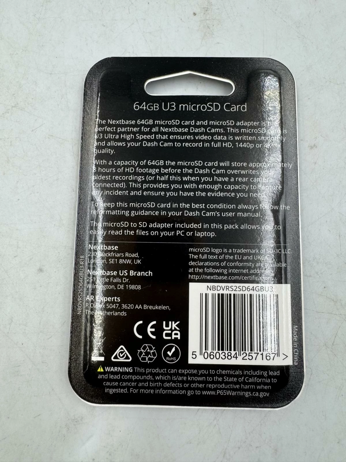 karta-64gb-u3-micro-sd-z-adapterem-do-kamery-samochodowej-nextbase-ean-gtin-5060384257181