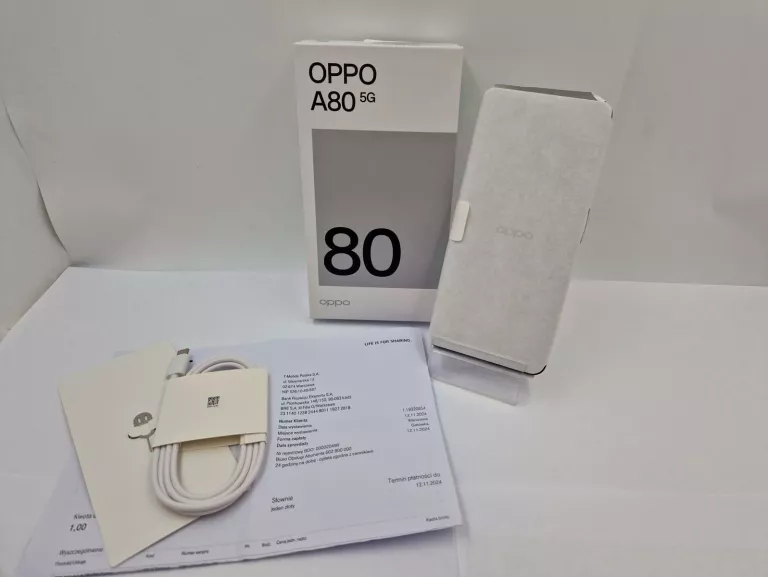 TELEFON OPPO A80 5G 8 GB/256 GB 5G KOMPLET GWARANCJA POWYSTAWOWY!