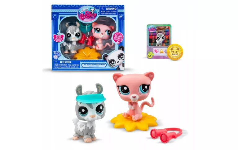 WSPANIAŁE LITTLEST PET SHOP #28 #32 OSIOŁ KOT