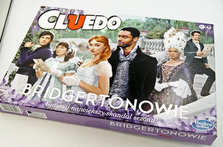 CLUEDO BRIDGERTONOWIE POLSKA EDYCJA SERIAL BRIDGERTON GRA PLANSZOWA HASBRO