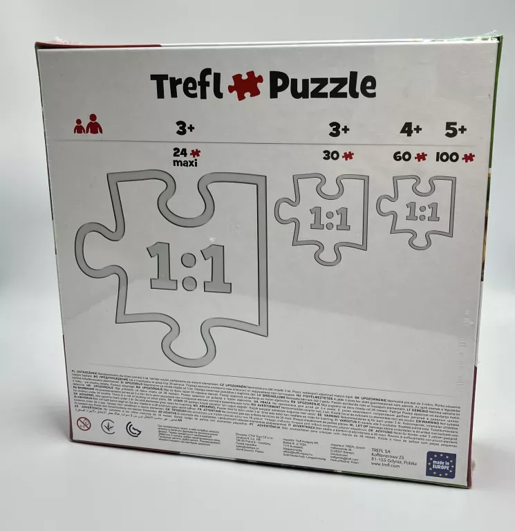 PUZZLE TREFL RODZINA TREFLIKÓW 3W1 + EMOTKI NOWE!