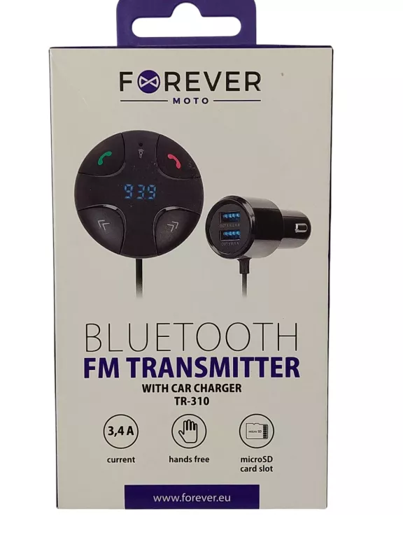 TRANSMITER FM BLUETOOTH FOREVER TR-310