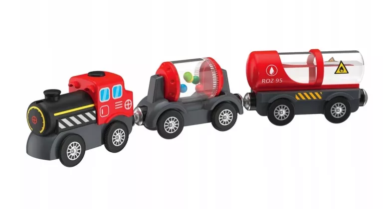 PLAYTIVE ELEKTRYCZNA LOKOMOTYWA Z WAGONIKAMI 3ELEM