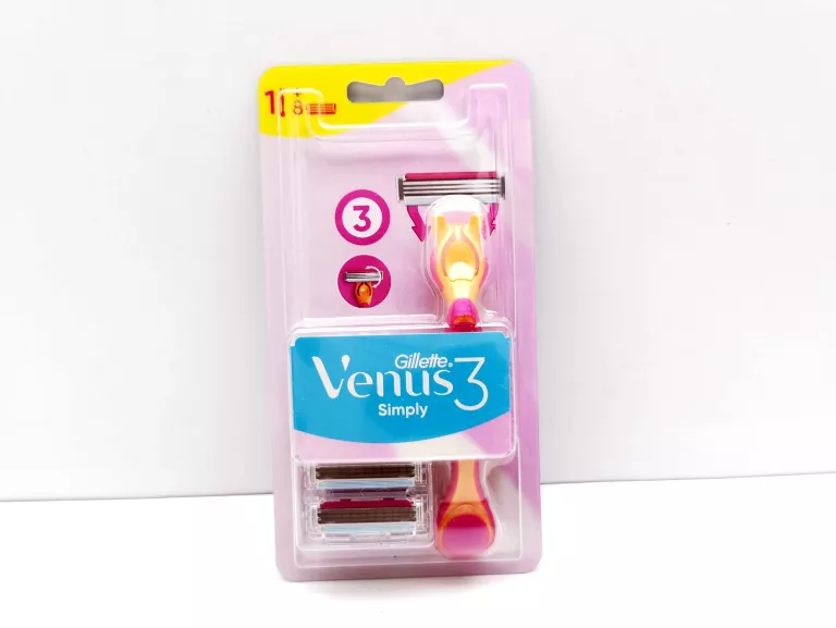 GILLETTE VENUS 3 SIMPLY 3 RĄCZKA + 8 WKŁADÓW