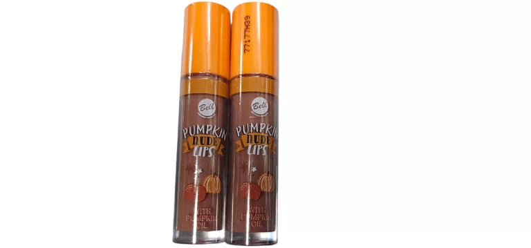 BELL PUMPKIN NUDE LIPS MATOWA POMADKA W PŁYNIE Z OLEJEM Z DYNI 01