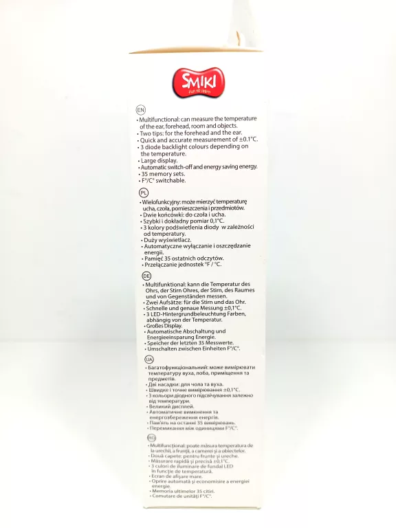 TERMOMETR BEZDOTYKOWY EASY GO SMIKI