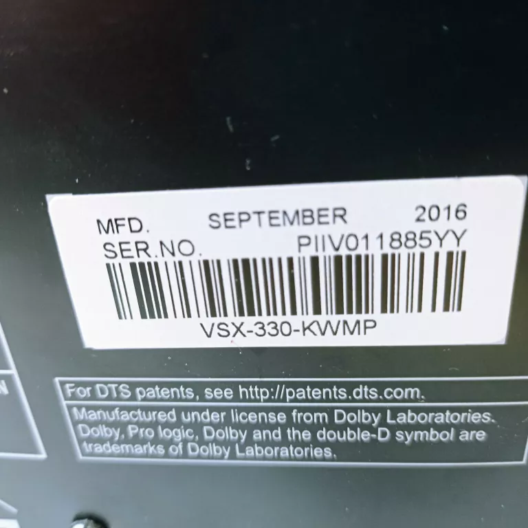 amplituner-pioneer-vsx-330-usb-pilot-kod-producenta-vsx-330k