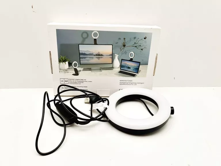 EVATOST LAMPA PIERŚCIENIOWA DO LAPTOPA, KOMPUTERA LED F-601B