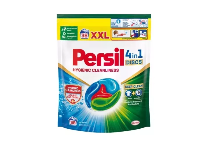 PERSIL 4 IN 1 DISCS HYGIENIC CLEANLINESS KAPSUŁKI DO PRANIA 38 SZT