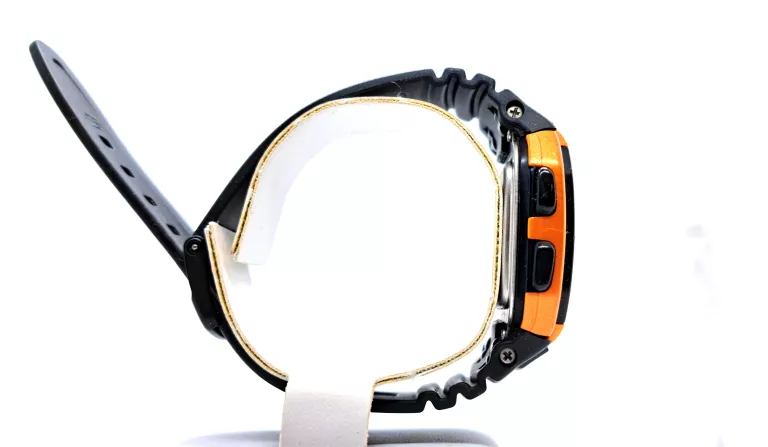 ZEGAREK CASIO 3239 POMARAŃCZOWO CZARNY ELEKTRONICZNY